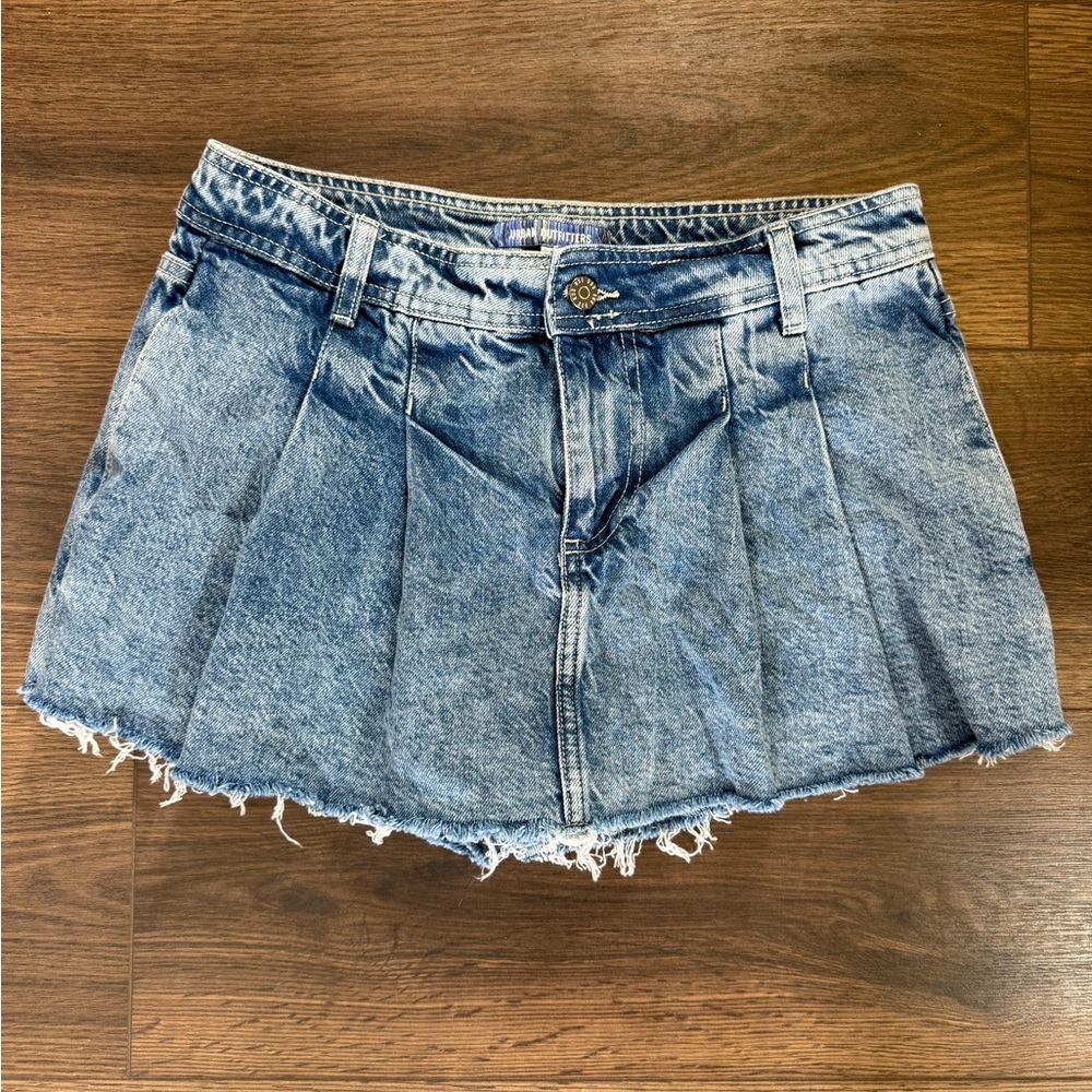 Urban Outfitters Blue Denim Skort